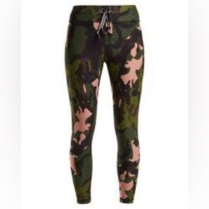 🔥 THE UPSIDE Green Camo Crystal Cropped Leggings Sz. 10